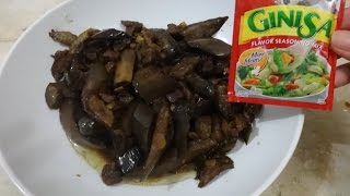 How to cook Adobong Talong using Ginisa Flavor Mix [upl. by Irena]