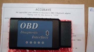 AccuRave ELM327 OBDII Diagnostic Code Reader Review [upl. by Eciral]