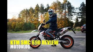 KTM SMC 690 REVIEW MotoVlog Apžvalga [upl. by Wilhelmina]