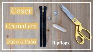 Como coser una cremallera fácil paso a paso [upl. by Letitia]