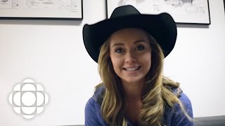 Amber Marshall behindthescenes for the Air Farce New Years Eve special  Heartland  CBC [upl. by Ennovehs]