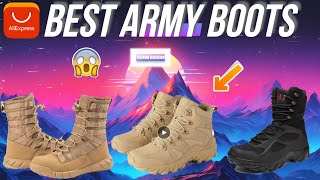 🥾✅¡Top 3 Best tactical Army Boots on Aliexpress in 2024🚀😱 [upl. by Ima414]