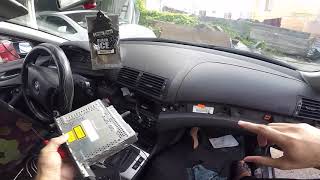 How to install AUX Cable on BMW E46 and program with INPA [upl. by Camey838]