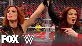 Lita has Becky Lynch’s back in Steel Cage Match with Bayley  WWE on FOX [upl. by Adnac]