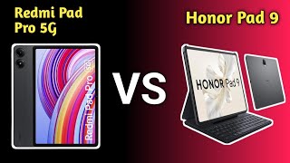 Redmi Pad Pro 5G VS Honor Pad 9 Tablet ⚡Best tablet for students 2024 in India [upl. by Artema]