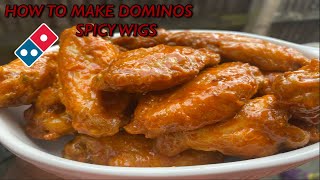 HOW TO MAKE DOMINOS SPICY WINGS  FRANK’S REDHOTORIGINAL AND BUFFALO SPICY WINGS [upl. by Nnaycnan]