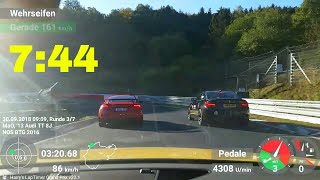 Audi TT RS  744  Touristenfahrten Nordschleife BtG 30092018  Free and easy Lap  Nürburgring [upl. by Alrich]