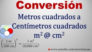 Convertir de Metros Cuadrados a Centimetros Cuadrados m2 a cm2 [upl. by Analiese]