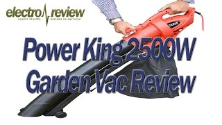 Cheap Leaf Blower Vacuum Garden Shredder  Power King 2500 Watt Review  Electro Reviews [upl. by Washburn192]