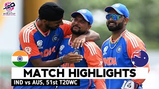 India vs Australia T20 World Cup Match Highlights  T20 World Cup 2024  IND vs AUS Highlights [upl. by Lacim435]