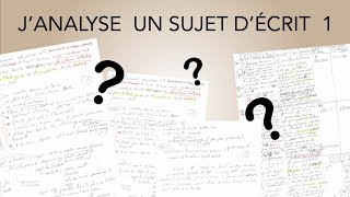 Janalyse un sujet décrit 1  Exemple de brouillon CAPEPS [upl. by Cogswell]