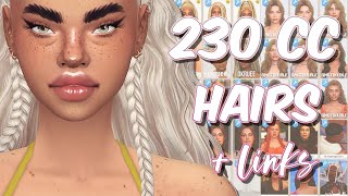 FEMALE HAIR COLLECTION PART 2 🌺  sims 4 maxis match cc  links [upl. by Ripp]