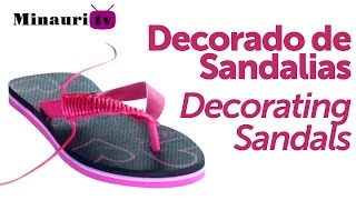 🏖️Cómo decorar 𝗖𝗛𝗔𝗡𝗖𝗟𝗔𝗦 o 𝗦𝗔𝗡𝗗𝗔𝗟𝗜𝗔𝗦 ＨＡＶＡＩＡＮＡＳ Sandals Flip  Flop fácilmente como hobby o negocio [upl. by Avevoneg127]