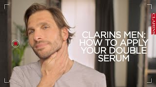 How to apply your Double Serum  ClarinsMen [upl. by Atipul]