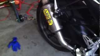 2011 gsxr 600  Arrow GP2 Exhaust [upl. by Norab29]