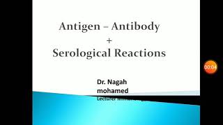 Antigen antibody reaction د نجاح محمد [upl. by Glenn]