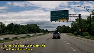 Routes 4 258 and 256 in Maryland  from Forestville to Deale from the Beltway to the Bay [upl. by Schnorr]