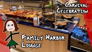 COMPLETE Family Harbor Lounge Tour… Free Lattes  Carnival Celebration [upl. by Seeto]