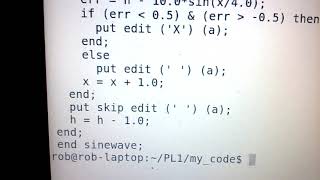 PL1 Program to draw a Sine Wave [upl. by Huckaby]