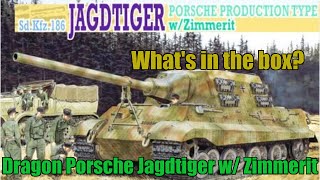 Whats in the box 135 Dragon Porsche Jagdtiger w Zimmerit [upl. by Gawen]