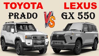 ALL NEW 2024 Toyota Land cruiser PRADO Vs ALL NEW Lexus GX550  Detailed Comparison [upl. by Wicks263]