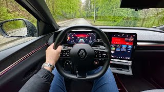 RENAULT MEGANE ETECH 2023  POV test drive EV60 220 HP [upl. by Skutchan]