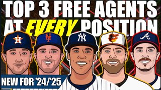 Top 3 MLB Free Agents At Every Position 202425 MLB Offseason [upl. by Erhard]