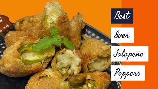 Best ever Jalapeno Poppers Recipe  Jalapeno Fritters  Chilli Cheese Poppers  Mexican Recipes [upl. by Ahsenauq]