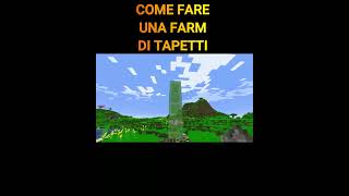 TROPPO PIGRO PER FARMARE TAPPETI minecraft build shorts [upl. by Oakleil]