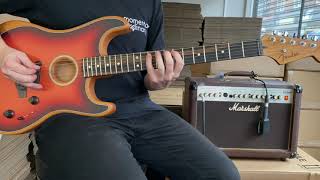 Fender American Acoustasonic Stratocaster 2020 3 Colour Sunburst [upl. by Monjan]