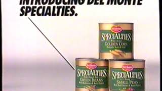 1988 Del Monte Vegetables quotSpecialtiesquot TV Commercial [upl. by Edgerton]