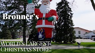 2024 Bronners Christmas WonderlandWorlds LARGEST Christmas Store 🎅🎄❄ [upl. by Nitsug]