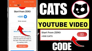 Start From Zero Answer  Start From Zero 500 Cats  Start From ZERO Cats Video Code Today 7 October [upl. by Falo]