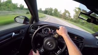 2015 Volkswagen Golf R DSG  WR TV POV Sunset Drive [upl. by Ntsud163]