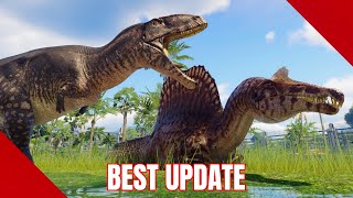 Prehistoric Kingdom NEW UPDATE A Return to Operation Genesis Spino Carchar and Ourano [upl. by Nitsed368]