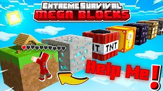 Minecraft Crazy MEGA BLOCKS Challenge [upl. by Starla]