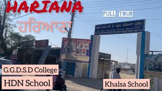 ਮੇਰਾ ਸੋਹਣਾ ਸ਼ਹਿਰ ਹਰਿਆਣਾ Hariana TownHoshiarpur Punjab GGDSD College Khalsa School HARIANA [upl. by Hayikat]