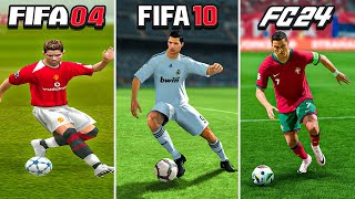 Scoring an INSANE Goal With Ronaldo In Every FIFA 0424 [upl. by Aridan583]