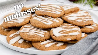 Chewy Gingerbread Cookies without Molasses [upl. by Hgielrahc]