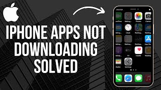 iPhone Apps Not Downloading SOLVED 2024 [upl. by Felten]