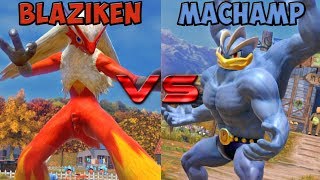 Pokken tournament  Blaziken vs Machamp [upl. by Fachini]