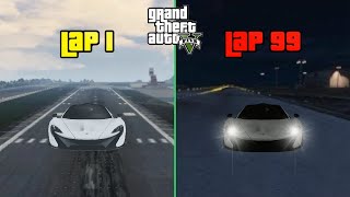 I Completed a 99 Lap Solo Race  Grand Theft Auto V [upl. by Oinotnaesoj]