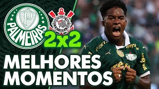 PALMEIRAS 2 X 2 CORINTHIANS  MELHORES MOMENTOS  PAULISTÃƒO [upl. by Kendyl]