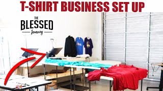 My Warehouse Set Up  Plastisol Heat Transfer T  Shirt Business [upl. by Oriaj]