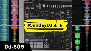 Roland DJ 505 Performance  Remixing With TRS Drums Acapellas amp 4 Decks [upl. by Veal]