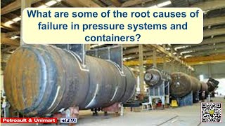 Question What are some of the root causes of failure in pressure systems and containers [upl. by Ile]