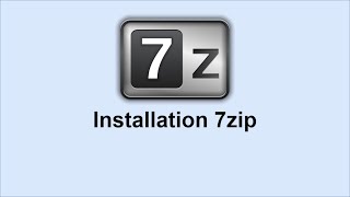 Installation 7zip [upl. by Almena]