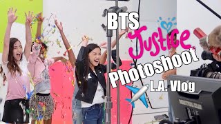 BTS JUSTICE MODELING  LA TRAVEL VLOG [upl. by Gwendolin]