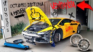 DESTRUYO POR COMPLETO EL LAMBORGHINI HURACAN POR VENGANZA  ALFREDO VALENZUELA [upl. by Carew]