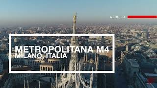 Metro M4 Milano Italia  Webuild [upl. by Alrich]